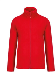 Celopropnac fleecov bunda KA911, erven