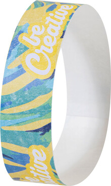 N�ramky z tyveku (10 ks) na zak�zku Wristvek Creative, b�l�