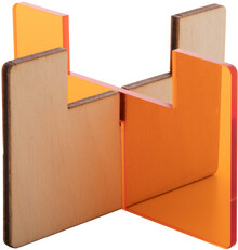 Stoj�nek na sv��ku Candix, pr�hledn� oran�ov�