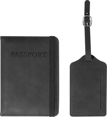 Obal na pas a visa�ka na kufr z RPU TwinPass, �ern�