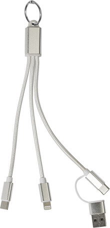 Nab�jec� kabel s p��v�kem na kl��e Rafob, st��brn�