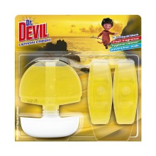 WC blok Dr. Devil 3 in 1, Lemon Fresh, lut, 3 x 55 ml