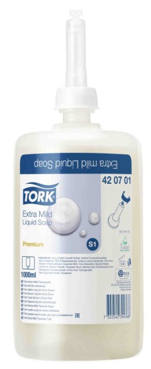 Tekut mdlo Tork 420701, pro citlivou pokoku, 1 l, systm S1