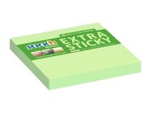 Samolepic� blo�ek Stick'n�by�Hopax EXTRA STICKY, 76�x�76 mm, recykl. zelen�, 90�l�stk�