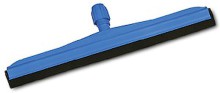 St�rka na podlahu Filmop, 75 cm, plastov�, s �ernou gumou, modr�