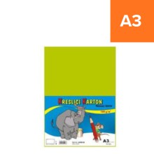 Kreslic� karton Stepa A3, sv�tle zelen�, 180g/m2, 50 list�