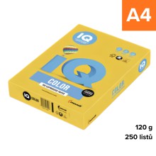Barevn� pap�r IQ Color Intenz A4 - SY40, zlato�lut�, 120 g, 250 list�