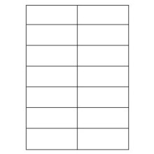 EK Etikety A4, PE, 105 x 42,4 mm, b�l�, 20 list� po 14 etiket�ch
