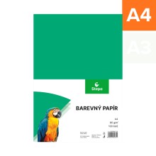 Barevn� pap�r A4, 80 g, tmav� zelen�, 100 list�