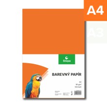 Barevn� pap�r A4, 80 g, oran�ov�, 100 list�
