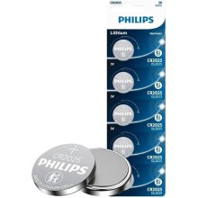 Baterie Philips, CR2025, 5ks