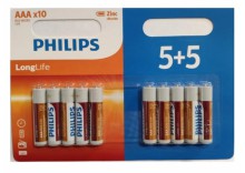 Baterie Philips LongLife, AAA, 10ks