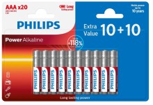 Baterie Philips Power Alkaline, AAA, 20 ks