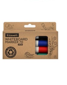 Popisova� na b�l� tabule Luxor PCW700/4BX, mix barev, 3 mm, 4 ks